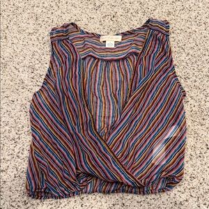 Band of Gypsies Multicolor Striped Blouse